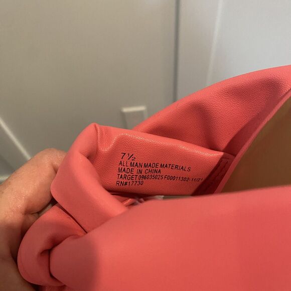 A New‎ Day Heels Sandals Women’s 7.5 Pink Memory Foam - Picture 9 of 11